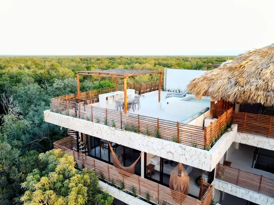 Private Rooftop Penthouse With Pool, Bbq & Jungle View Apartment Tulum Mexico